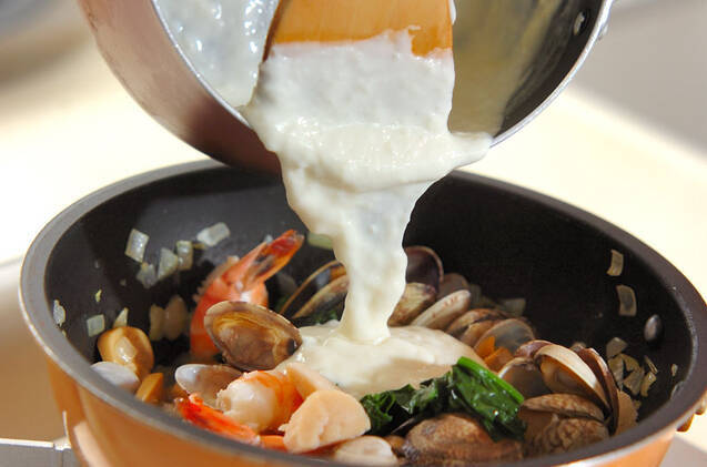 あつあつ！うまみたっぷりシーフードドリアの作り方の手順14