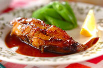 カレイのバター照り焼き