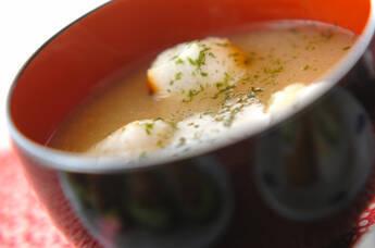 おろしレンコンのみそ汁