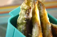 シシャモの青のり天ぷら