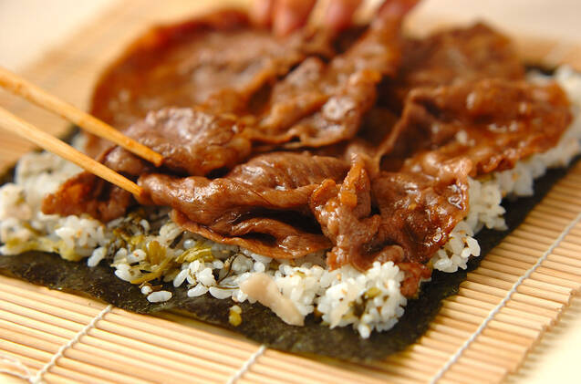 牛肉巻き寿司の作り方の手順4