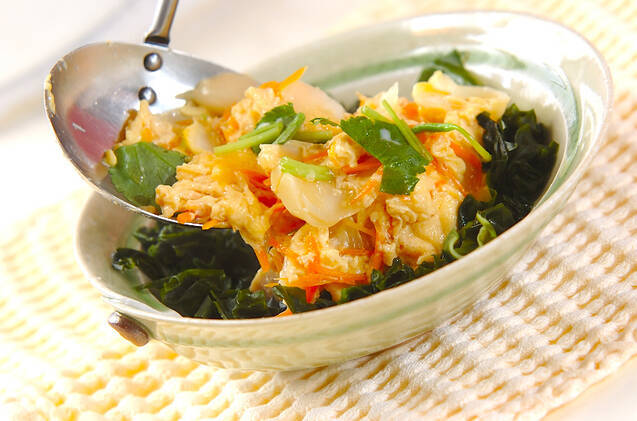 ユリネの卵とじの作り方の手順9