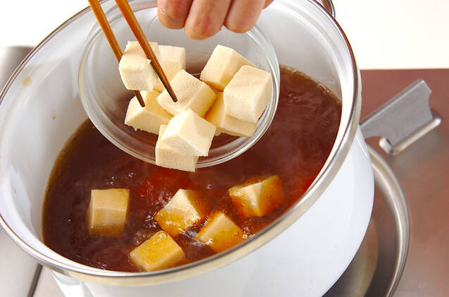 ユリネの卵とじの作り方の手順7