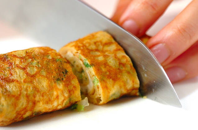 ネギ入り卵焼きの作り方の手順2