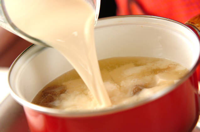 みそ風味豆乳汁の作り方の手順4