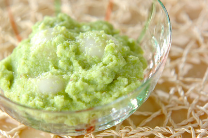 ずんだあんの白玉団子