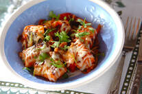 鮭のトマト煮チーズのせ