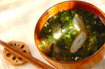 新ゴボウのみそ汁