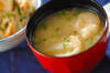 ジャガイモと玉ネギのみそ汁