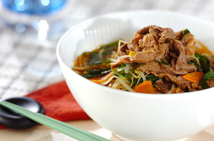 クッパ風春雨スタミナスープ