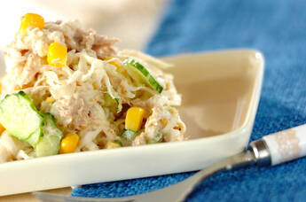 切干し大根のツナマヨ和え