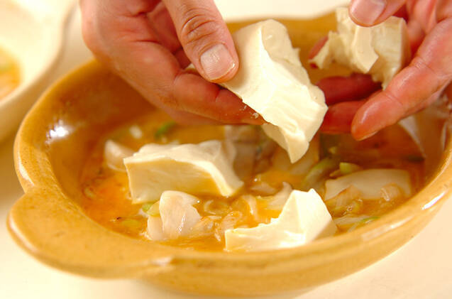 レンジで！豆腐とホタテの卵中華あんかけの作り方の手順9