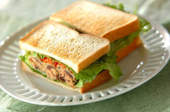 イワシ缶のホットサンド