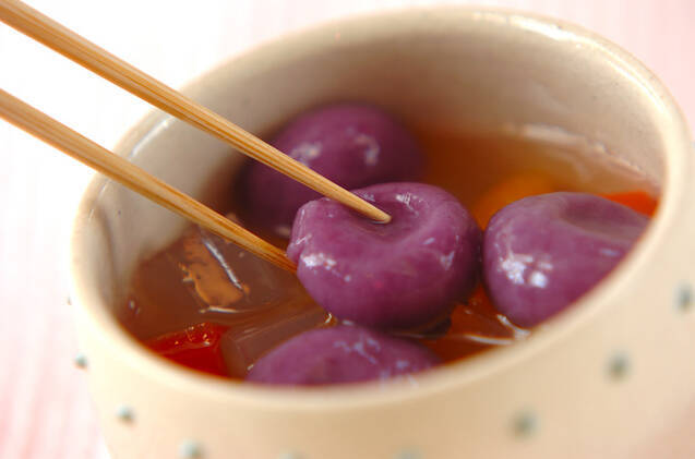 パープル白玉みつ豆の作り方の手順2