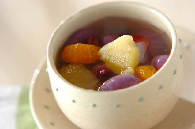 パープル白玉みつ豆