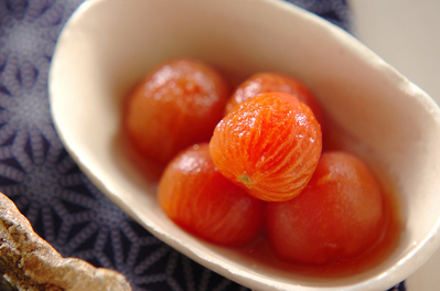 プチトマトの甘酢和え 副菜 レシピ 作り方 E レシピ 料理のプロが作る簡単レシピ