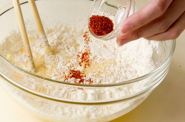 玉ネギのフリッターの作り方の手順2