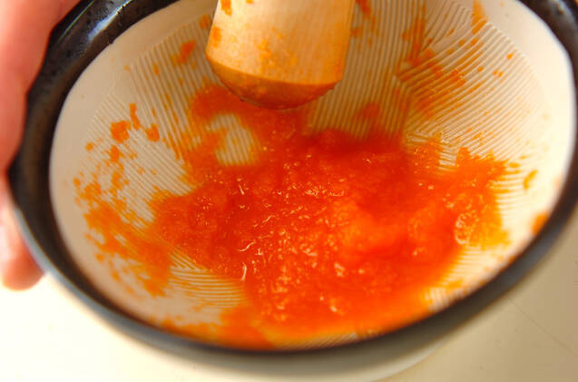 ニンジンペーストの作り方の手順2