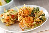 エビとミツバのかき揚げ