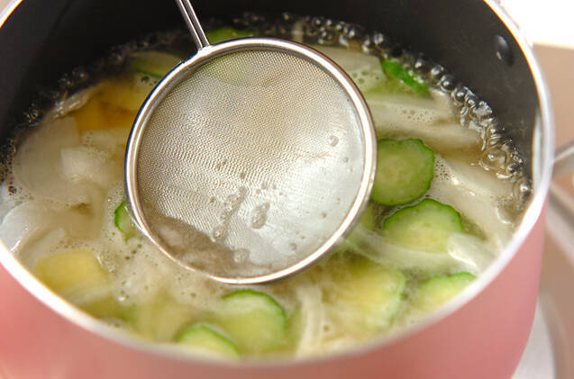 キュウリの冷スープの作り方の手順4