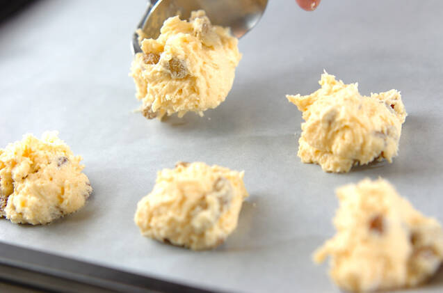 ラムレーズンクッキーの作り方の手順8