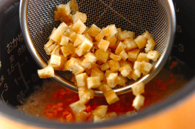 フキ入り炊き込みご飯の作り方の手順5