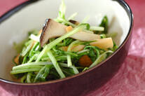 水菜と揚げの炒め物