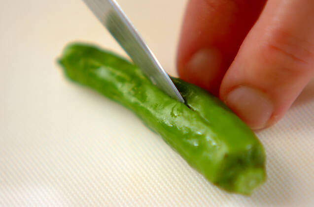 シシトウの煮物の作り方の手順1