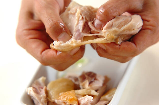 鶏とネギのユズ風味の作り方の手順4