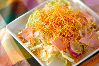 揚げそばサラダ