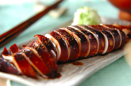 イカのショウガ焼き
