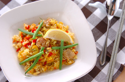 発芽玄米パエリア