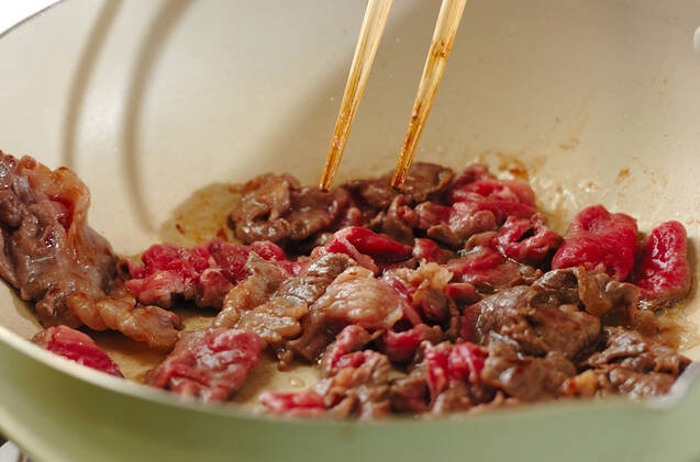 牛キム丼の作り方の手順4