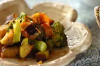 ナスのピリ辛炒め