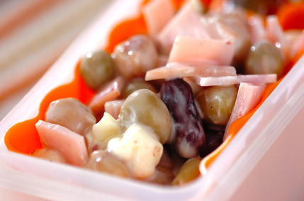 お豆のサラダ