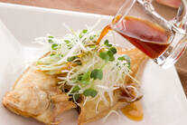 カレイ唐揚げ・香味野菜