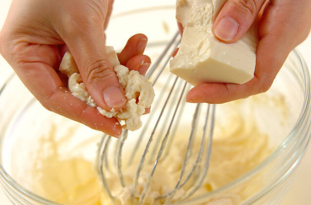 豆腐のレアチーズケーキの作り方の手順3