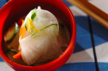 大根とキュウリのもみ漬け