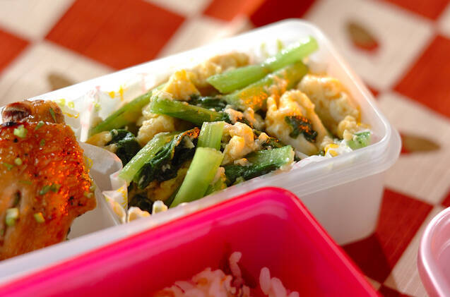 小松菜の卵炒め