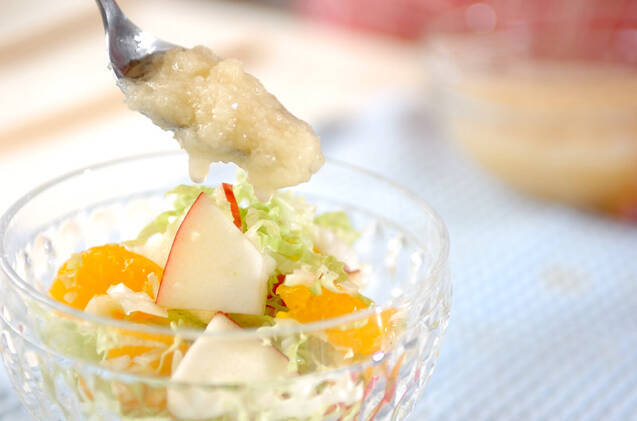 白菜のリンゴドレッシングの作り方の手順4