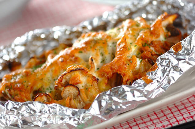 鮭とチーズのホイル焼き