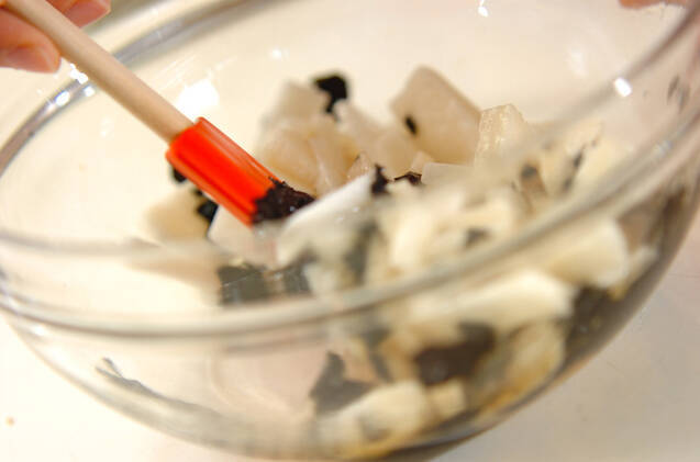 長芋ののり酢和えの作り方の手順3