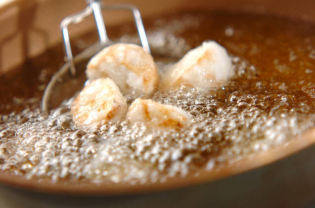 里芋と菊菜のゴマみそ汚しの作り方の手順3