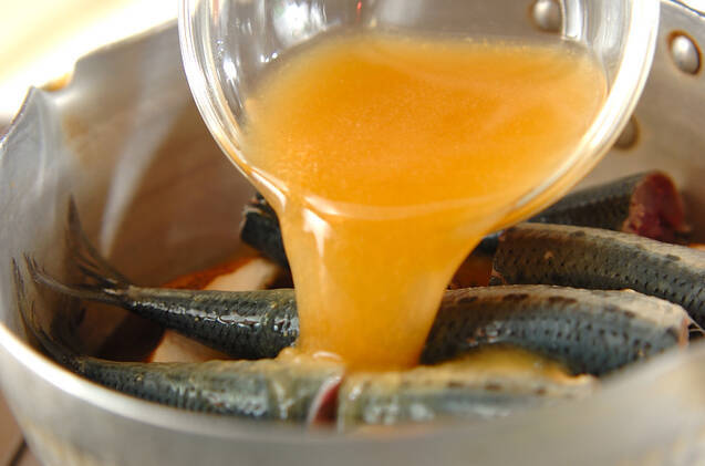 イワシのショウガみそ煮の作り方の手順7