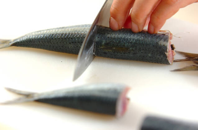 イワシのショウガみそ煮の作り方の手順1