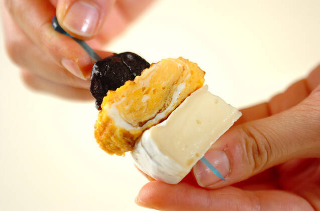 卵焼きとチーズのピンチョスの作り方の手順3