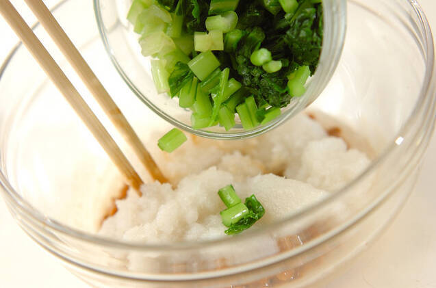 納豆のカブラ和えの作り方の手順3