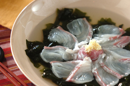 鯛とワカメのだし浸し