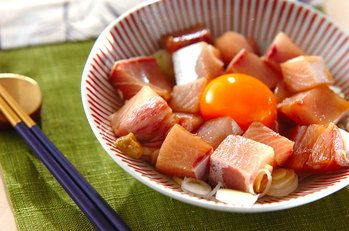 漬けブリ納豆風