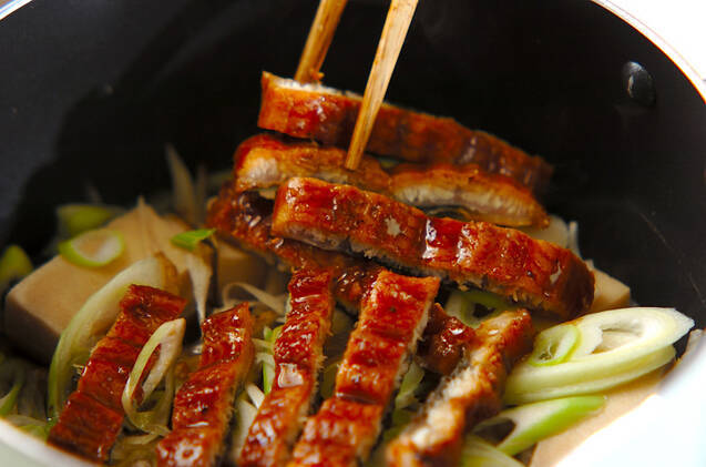 ウナギ蒲焼きの卵とじの作り方の手順8